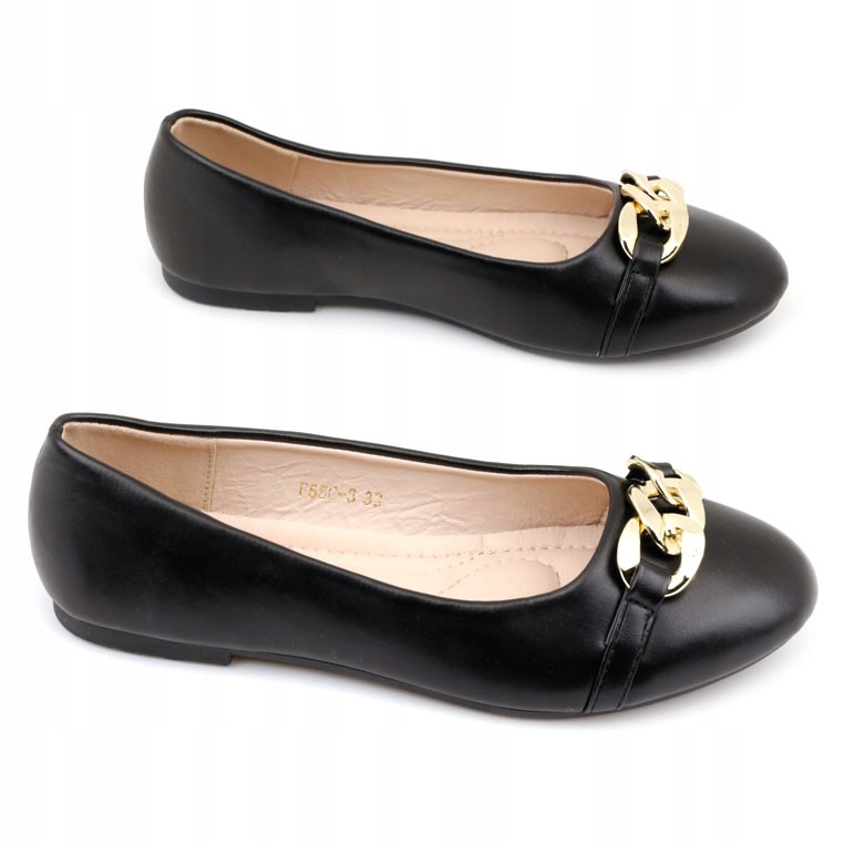 

Balerinki dziewczęce czarne do szkoły