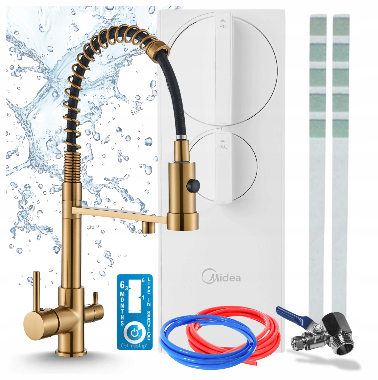 Kohútik Na Filter Vody Kuchynský Pzh A Filter Midea RO5 400GPD Reverzná Osmóza