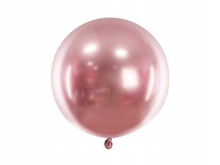 

Balon Okrągły 60cm Średnicy Glossy Różowe Złoto