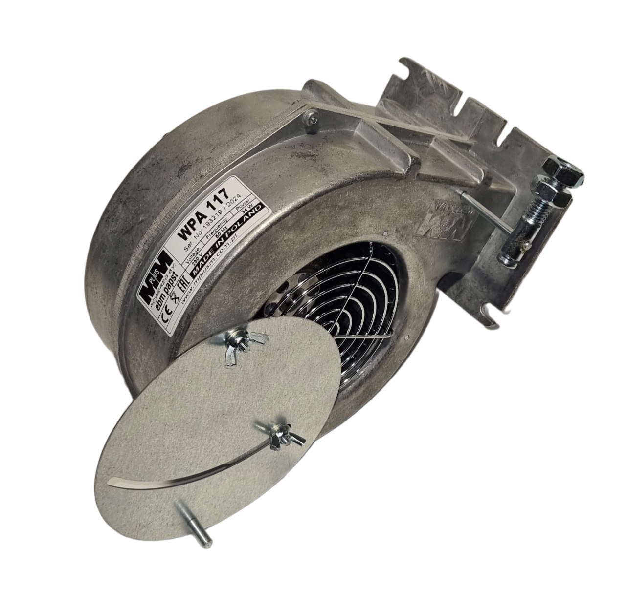 Ventilátor do pece Defro Mplusm Wpa 117 34 W Zástrčka Clona klapka