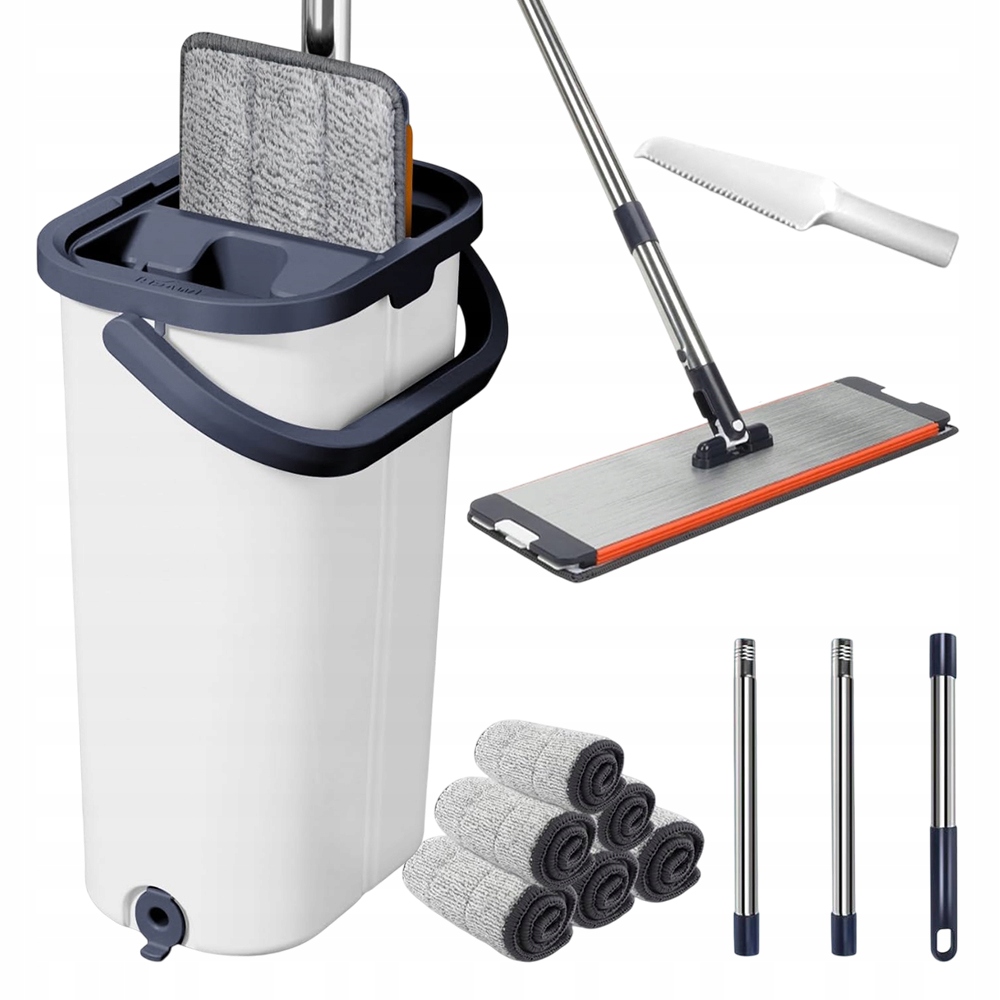 Levně Plochý Mop S Nastavitelnou Rukojetí 132 CM, Sada Na Čištění Podlah