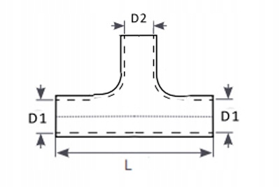 Łącznik T-Piece TurboWorks Red 51-32mm Silikonowy Producent części Turboworks