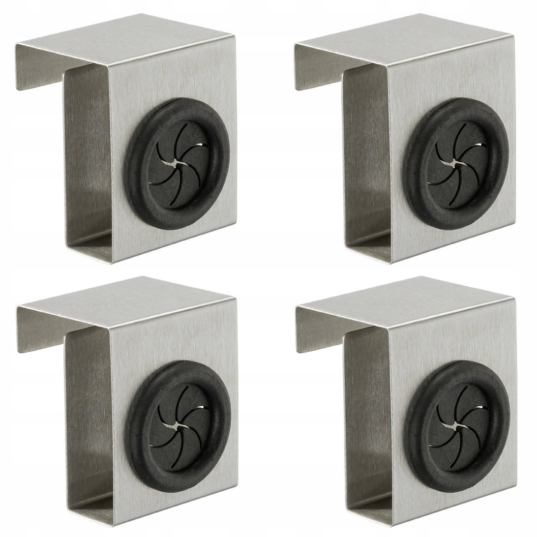 Zestaw haczyków kuchennych z funkcją push, 4 szt.