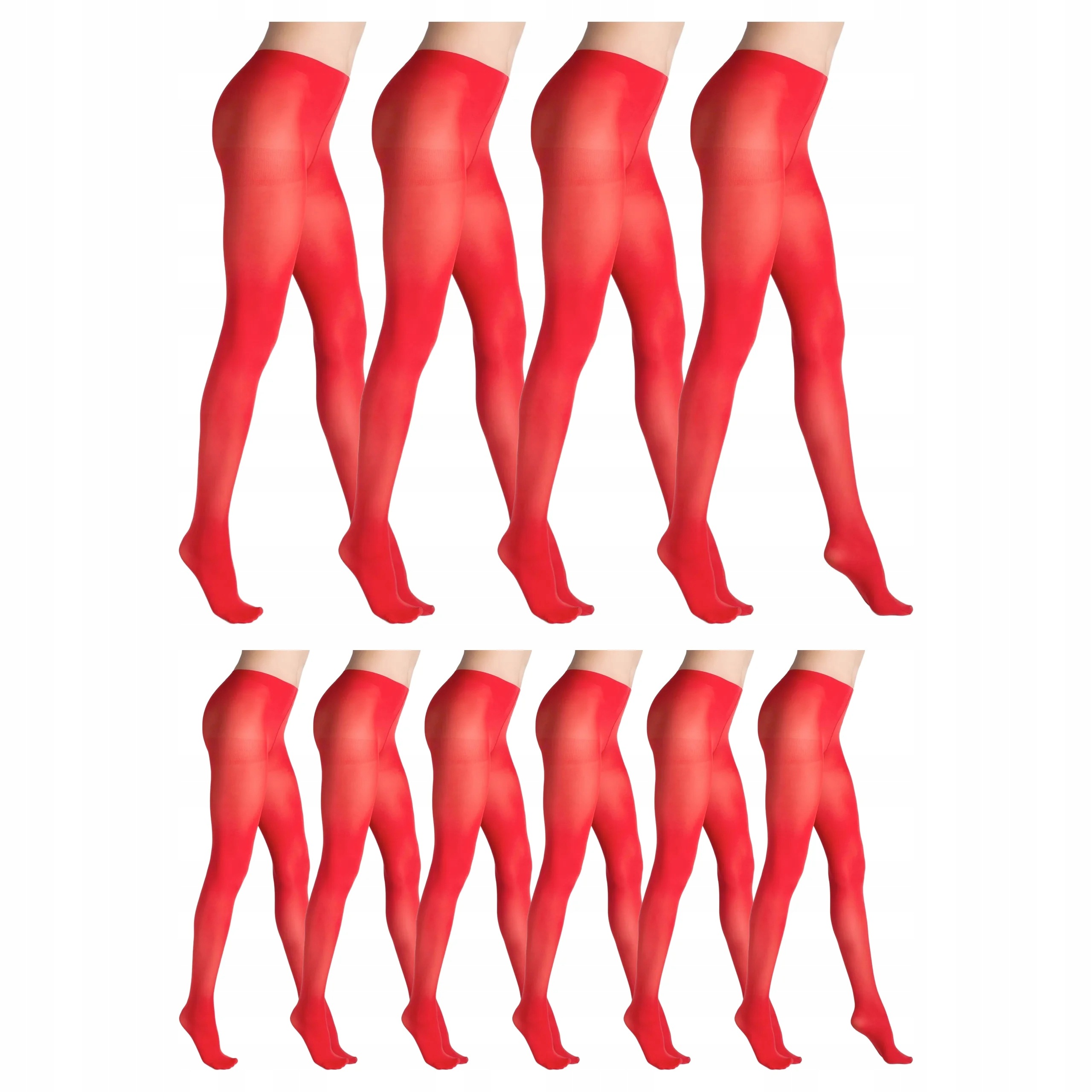 10 x Punčocháče 40 den matné bez kalhotek Tonic Marilyn 4-L New Red