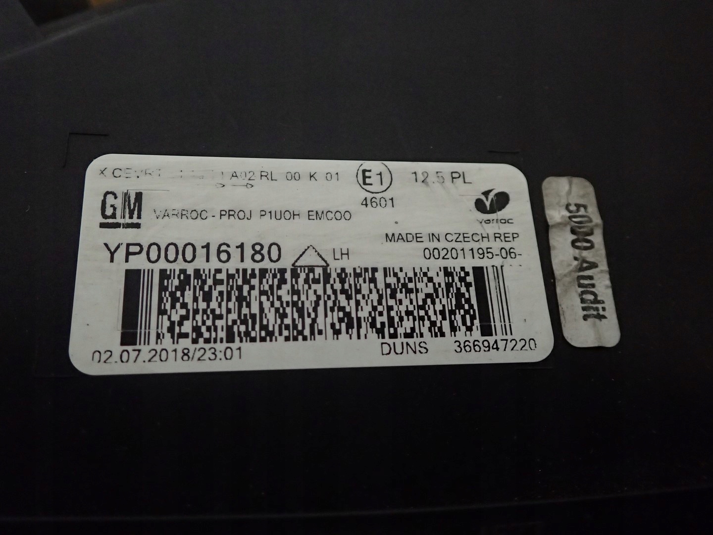 light left left FULL LED OPEL GRANDLAND YP00016180