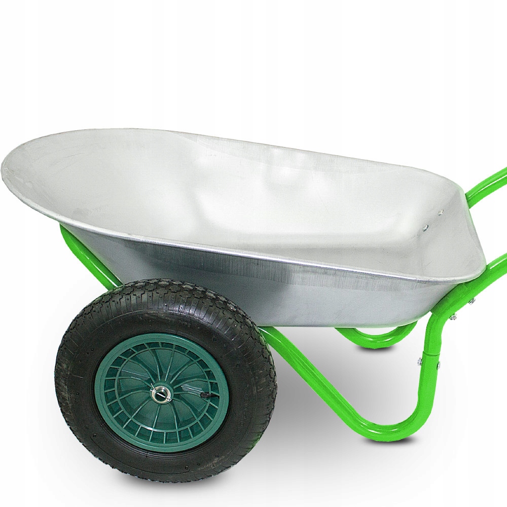 DWUKOŁOWA TACZKA OCYNK BUDOWLANA OGRODOWA DO 150KG Pojemność 100 l