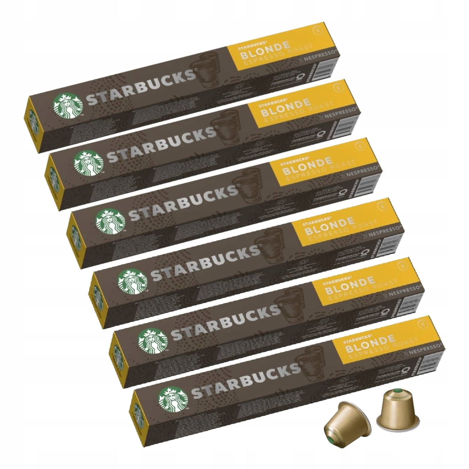 Kapsułki do Nespresso Starbucks Espresso zestaw 6x 10szt.