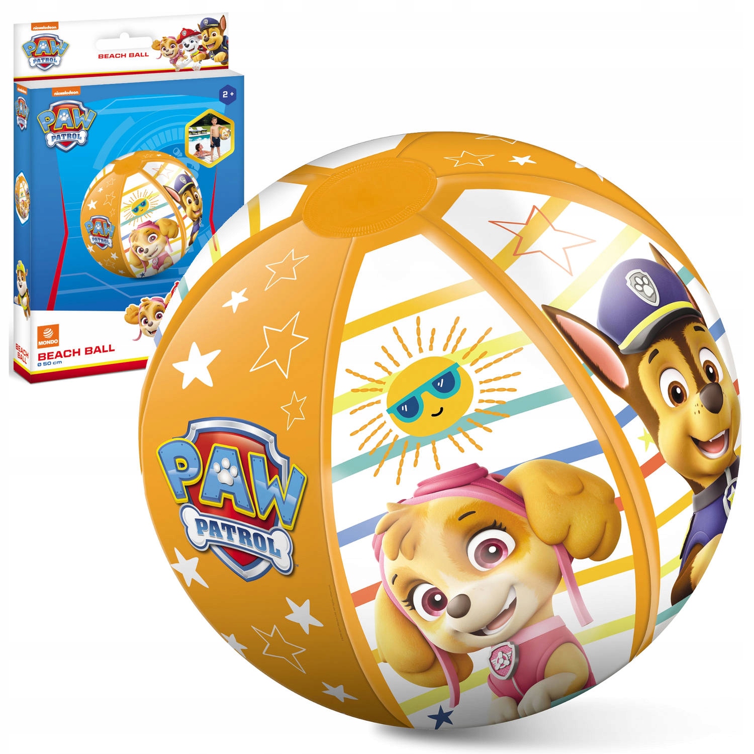 

Duża Piłka Plażowa Psi Patrol dmuchana 50 cm Mondo