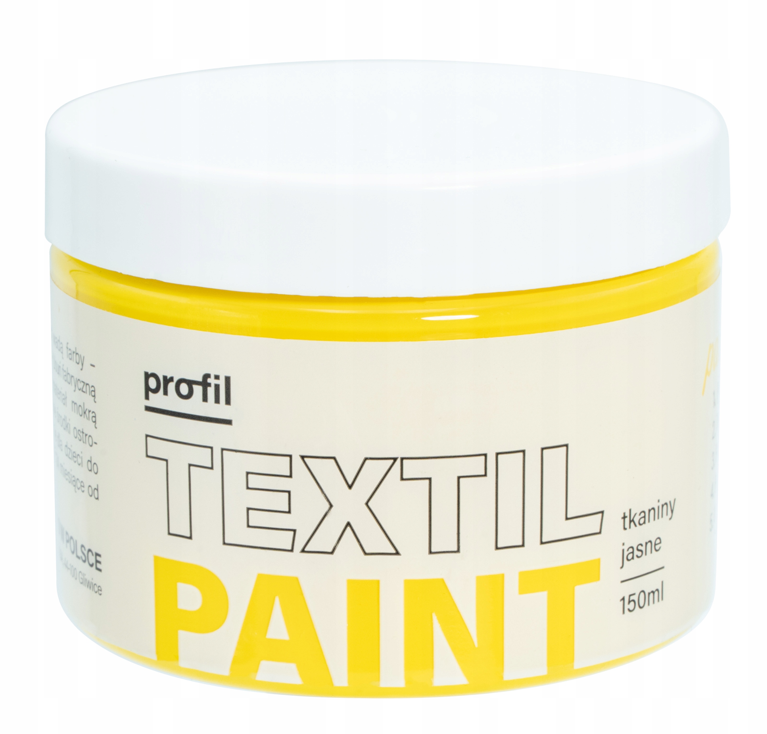 Farba do tkanin jasnych PROFIL 150ml  :: 200 żółty jasny