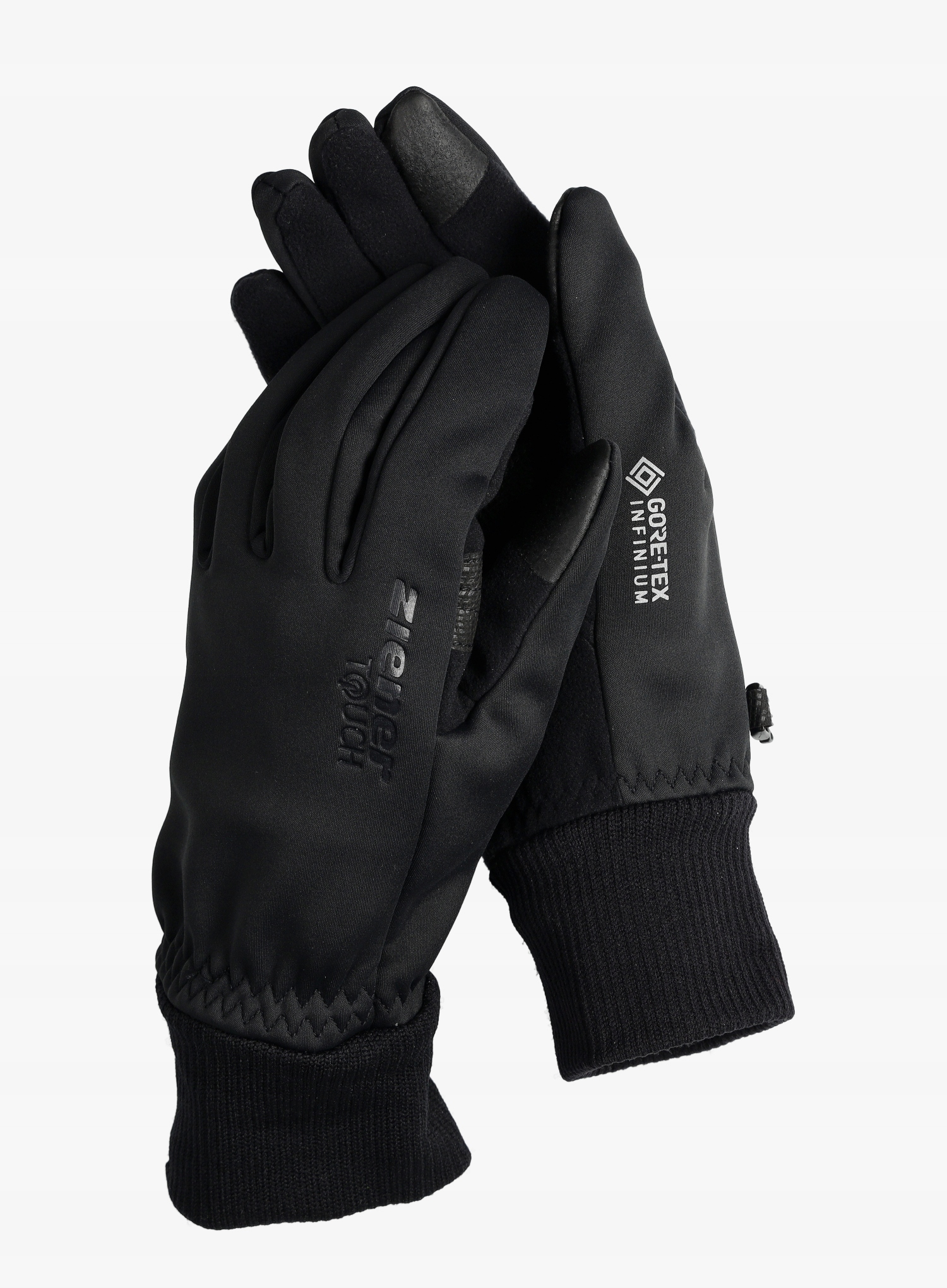 Rękawiczki softshell Ziener Idaho GTX INF Touch - black 6 (XS)