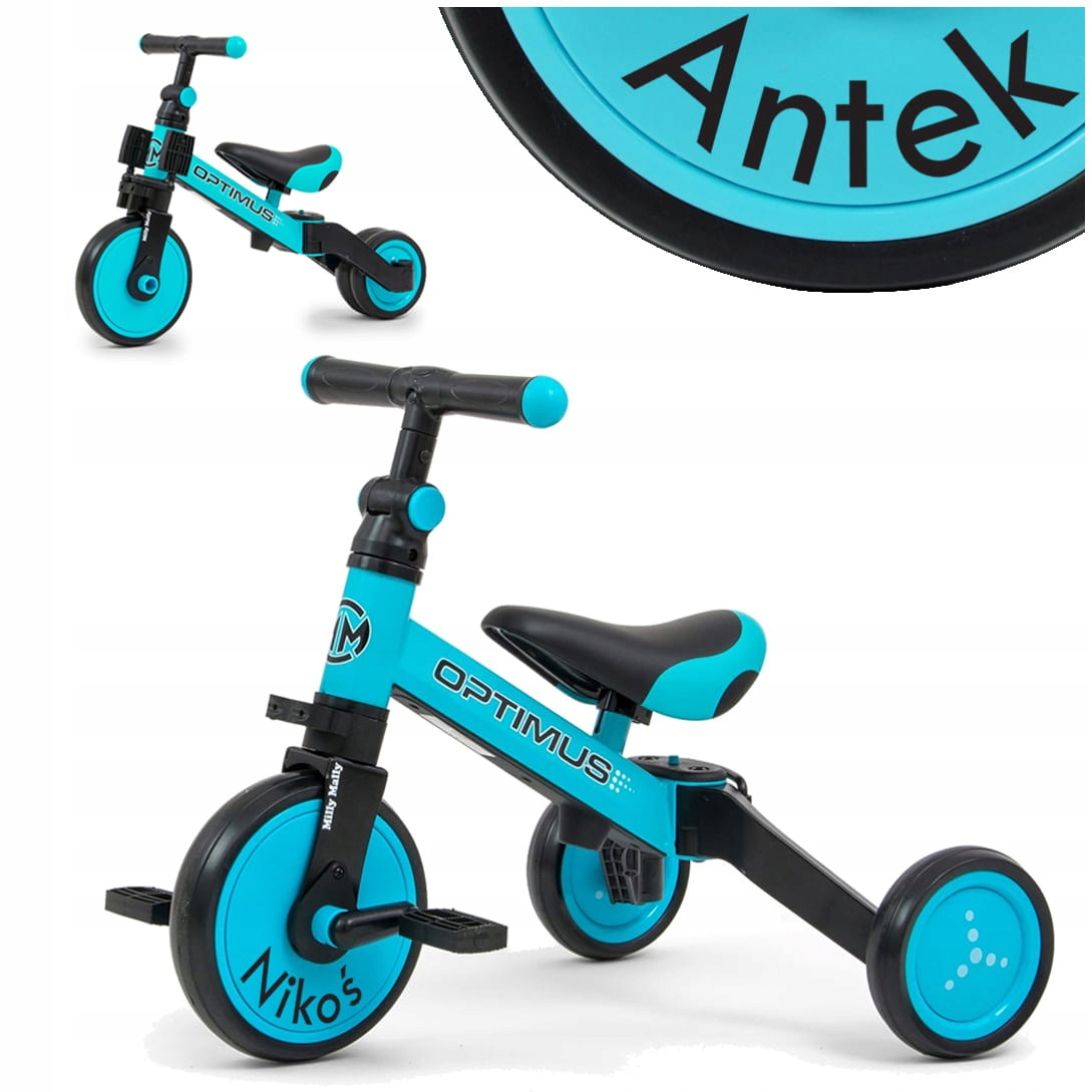 dla rocznego Chłopca Trójkołowiec Jeździk Rowerek Biegowy 3w1