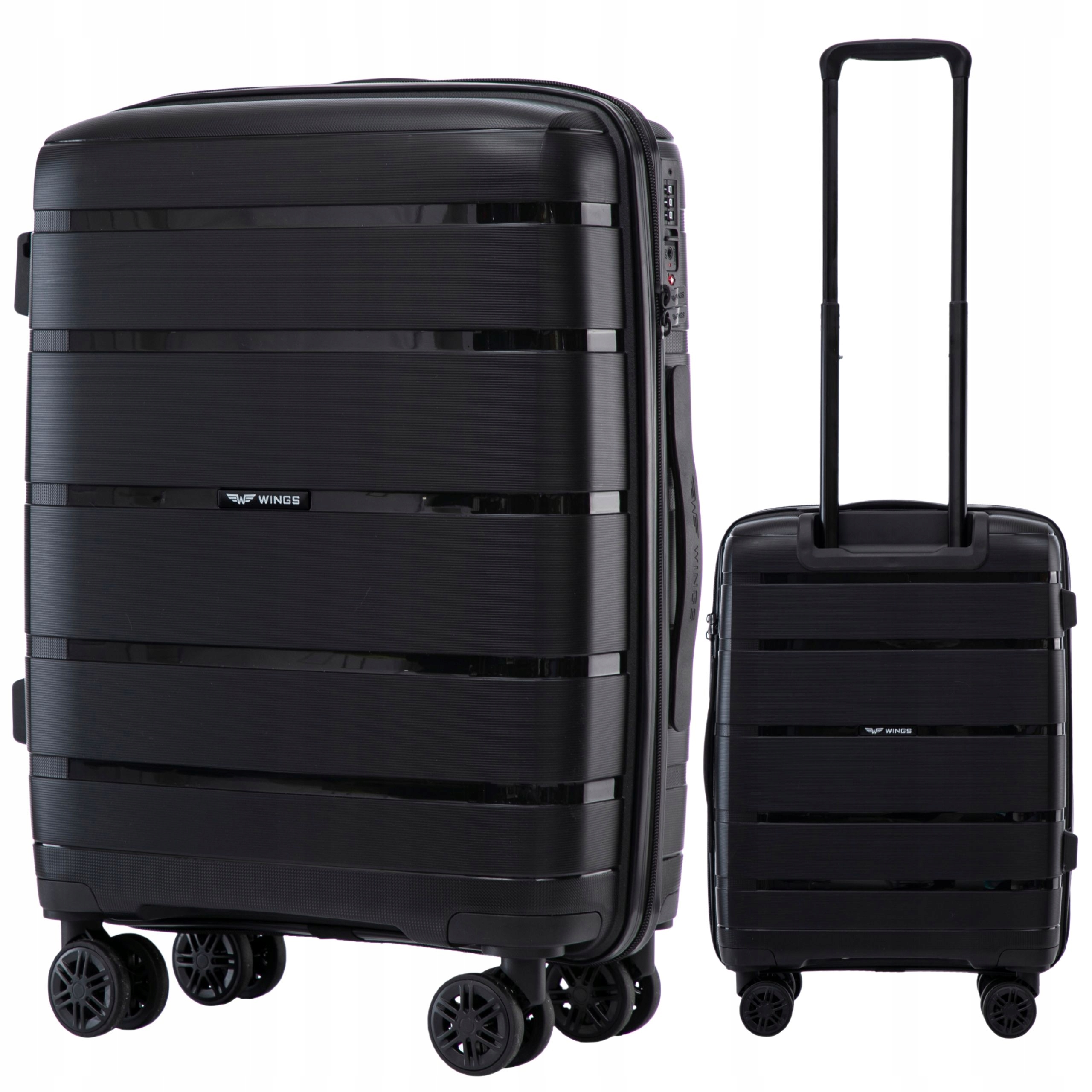Kabinowy Bagaż do Samolotu mała Walizka na 4 kółkach z Polipropylenu Wings