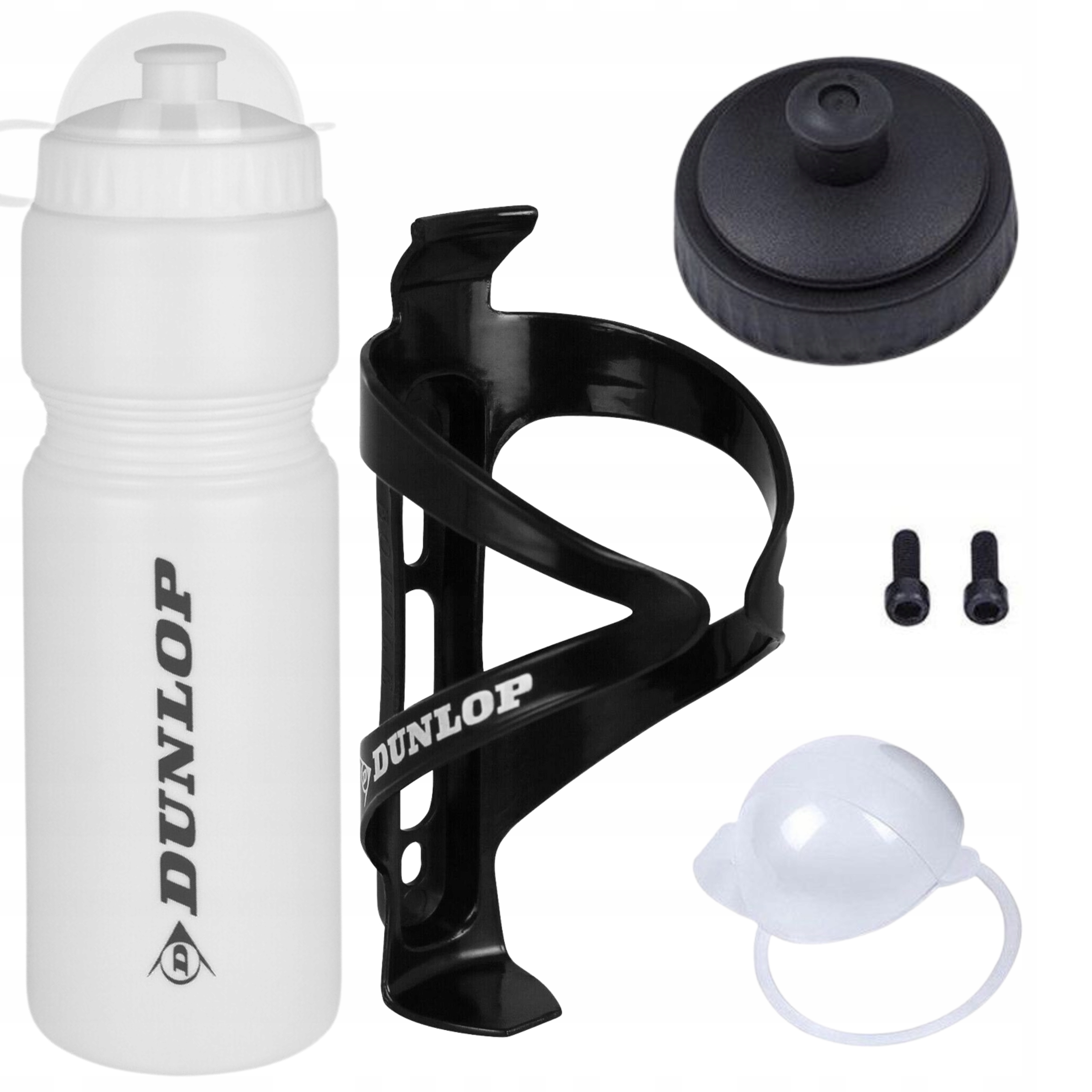 

Bidon Rowerowy Dunlop 750ml Koszyk Uchwyt Biały