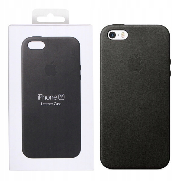 

Etui Plecki Skórzane Black Apple iPhone 5 5S Se