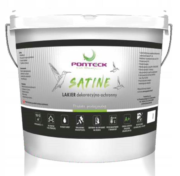 

Lakier do Ścian ochronny Satine 10L Ponteck