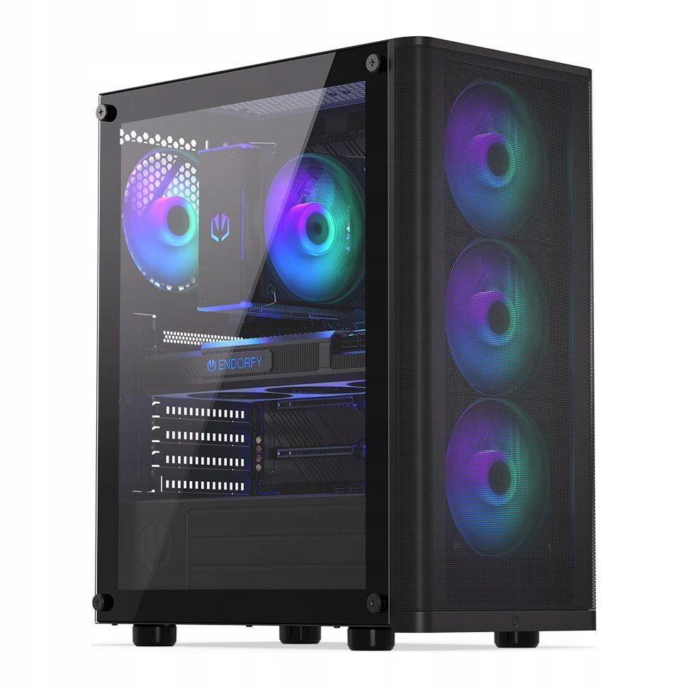 Komputer Gamingowy FusionX Ryzen 7 5700X RTX5060 64GB 1TB Do Gier Wi-Fi W11