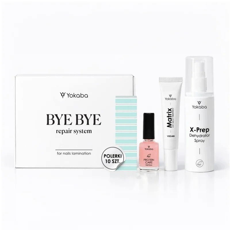 Zestaw Startowy do Laminacji Paznokci Byebye Odbudowa Yokaba Protein Care