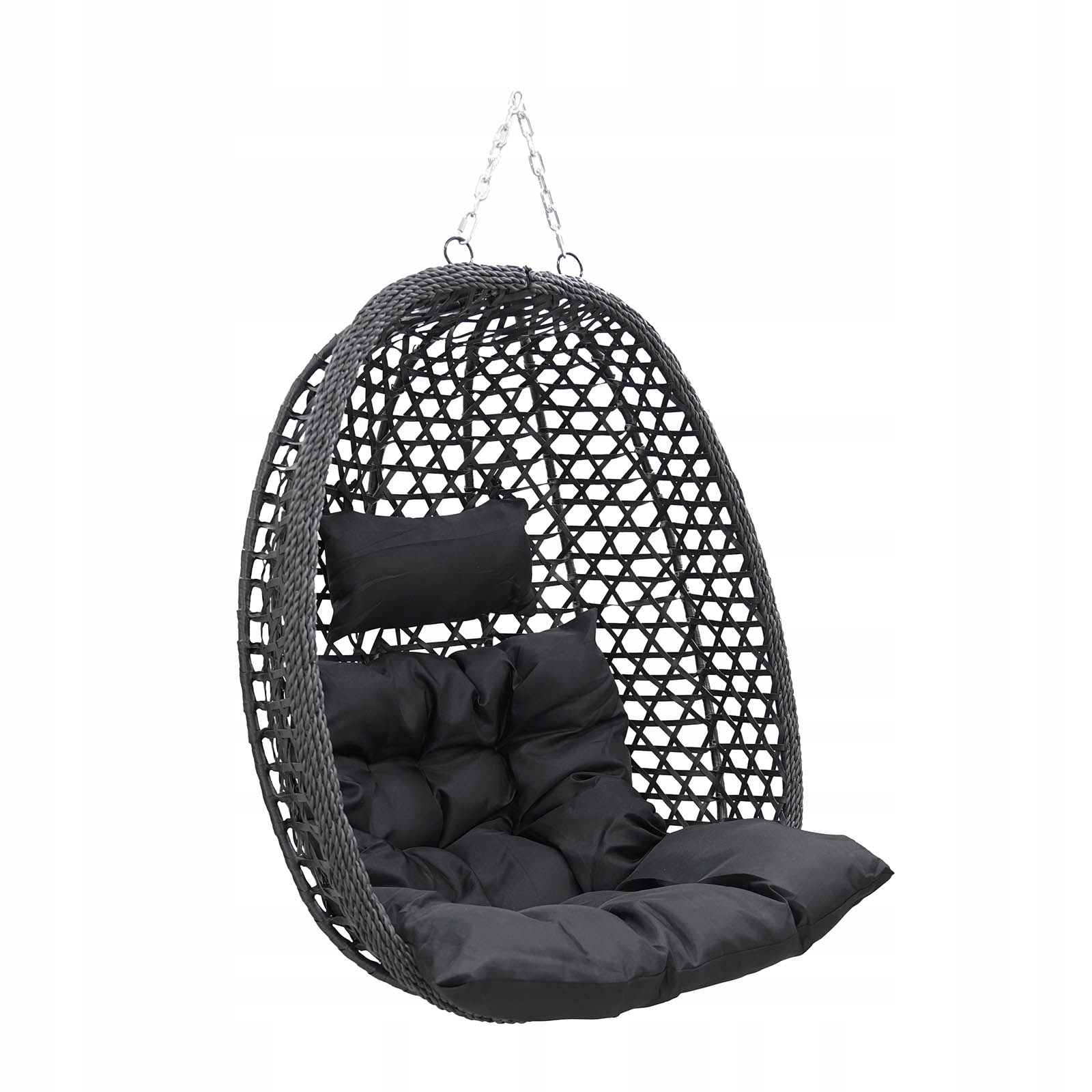 Závěsný Koš Zahradní Křeslo Závěsné Křeslo Zahradní Kokon Limone Černý
