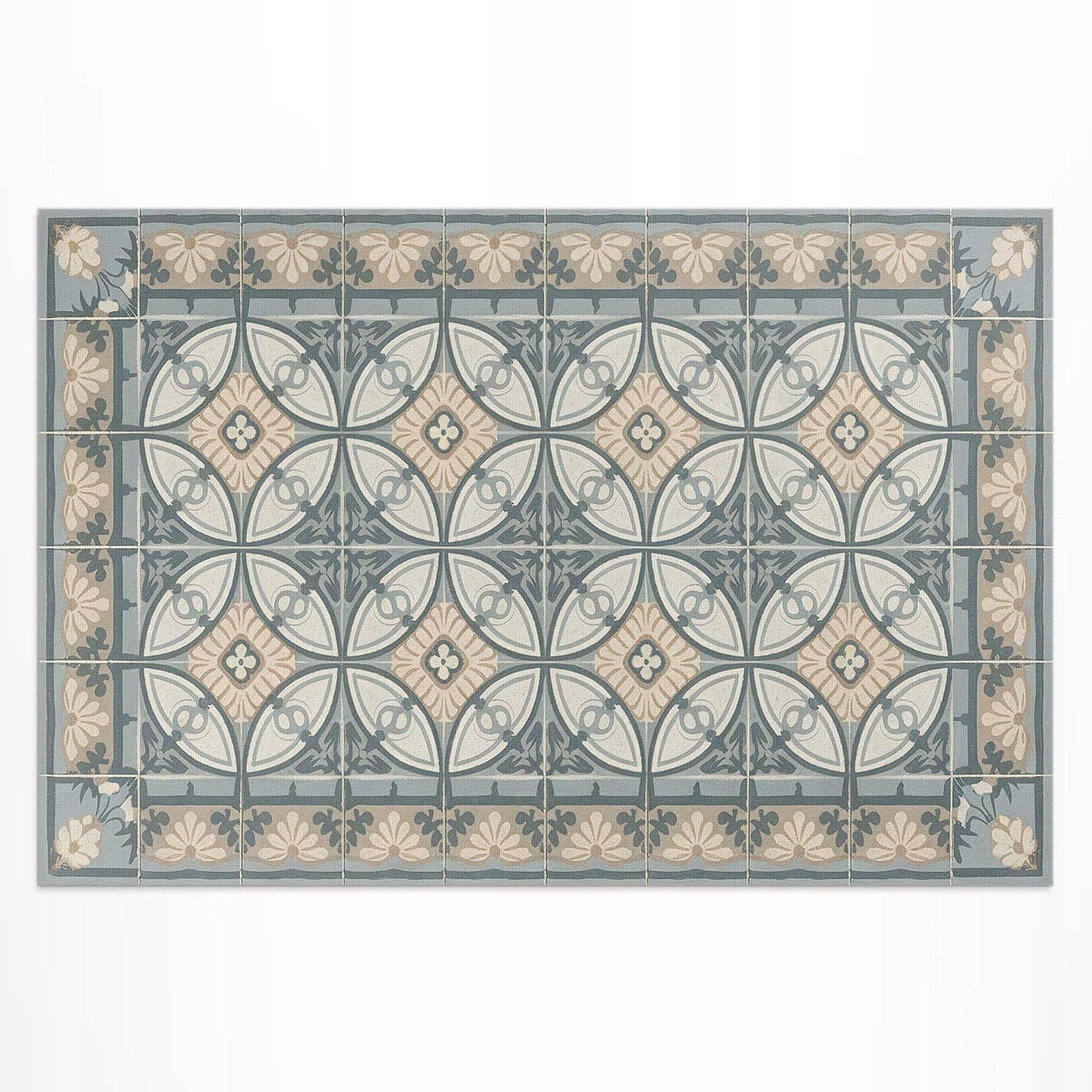 Balkónový Pvc koberec Rozmer: 150 x 100 cm Dekoratívne vintage dlaždice mozaika