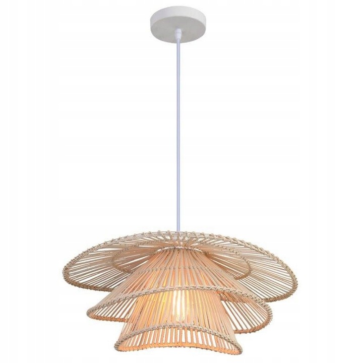 Ratanová lampa Hima ve skandinávském stylu do ložnice