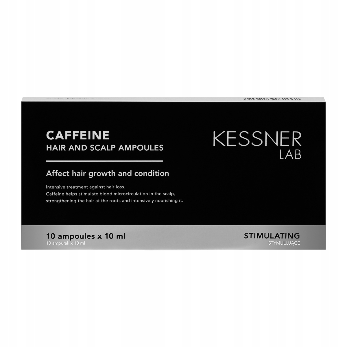 Kessner Lab Caffeine ampule pro pokožku hlavy a vlasy 10 x 10 ml