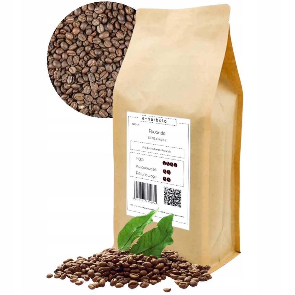 Kawa Ziarnista Arabica Rwanda Do Ekspresu 1KG