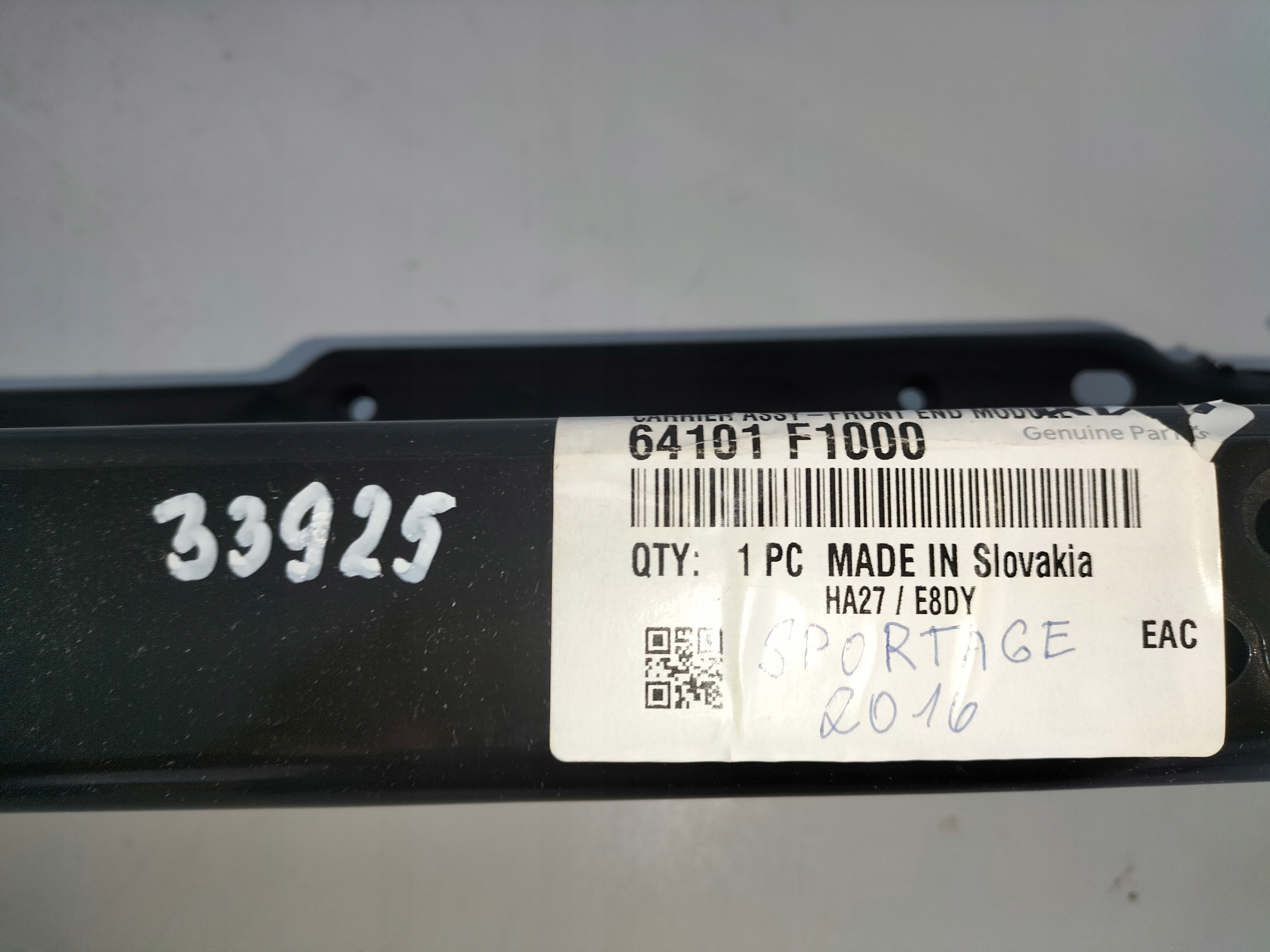 support panel for radiators front upper KIA SPORTAGE 4 IV 15