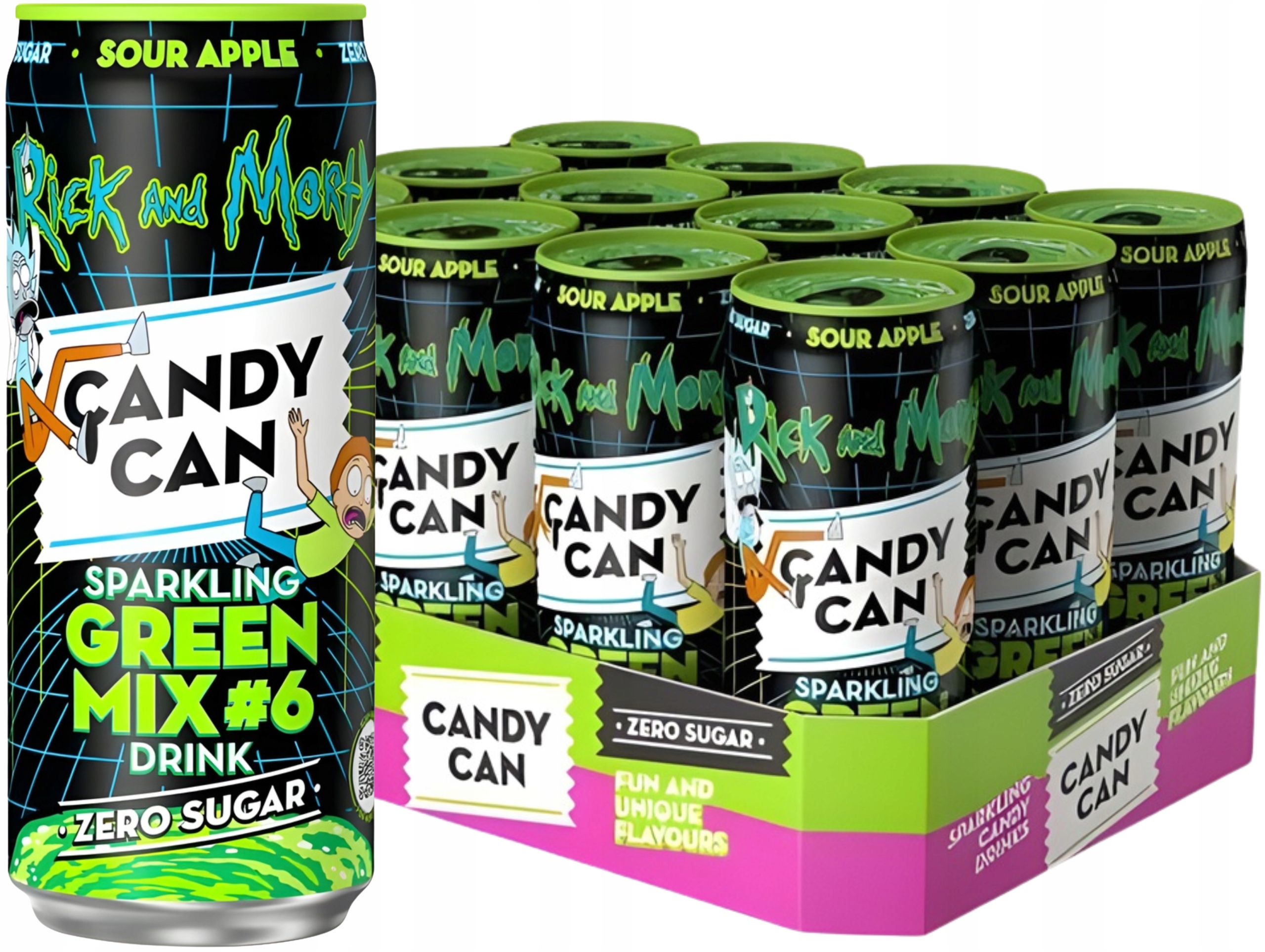 Candy Can Green Mix Zero Sugar 12×330ml