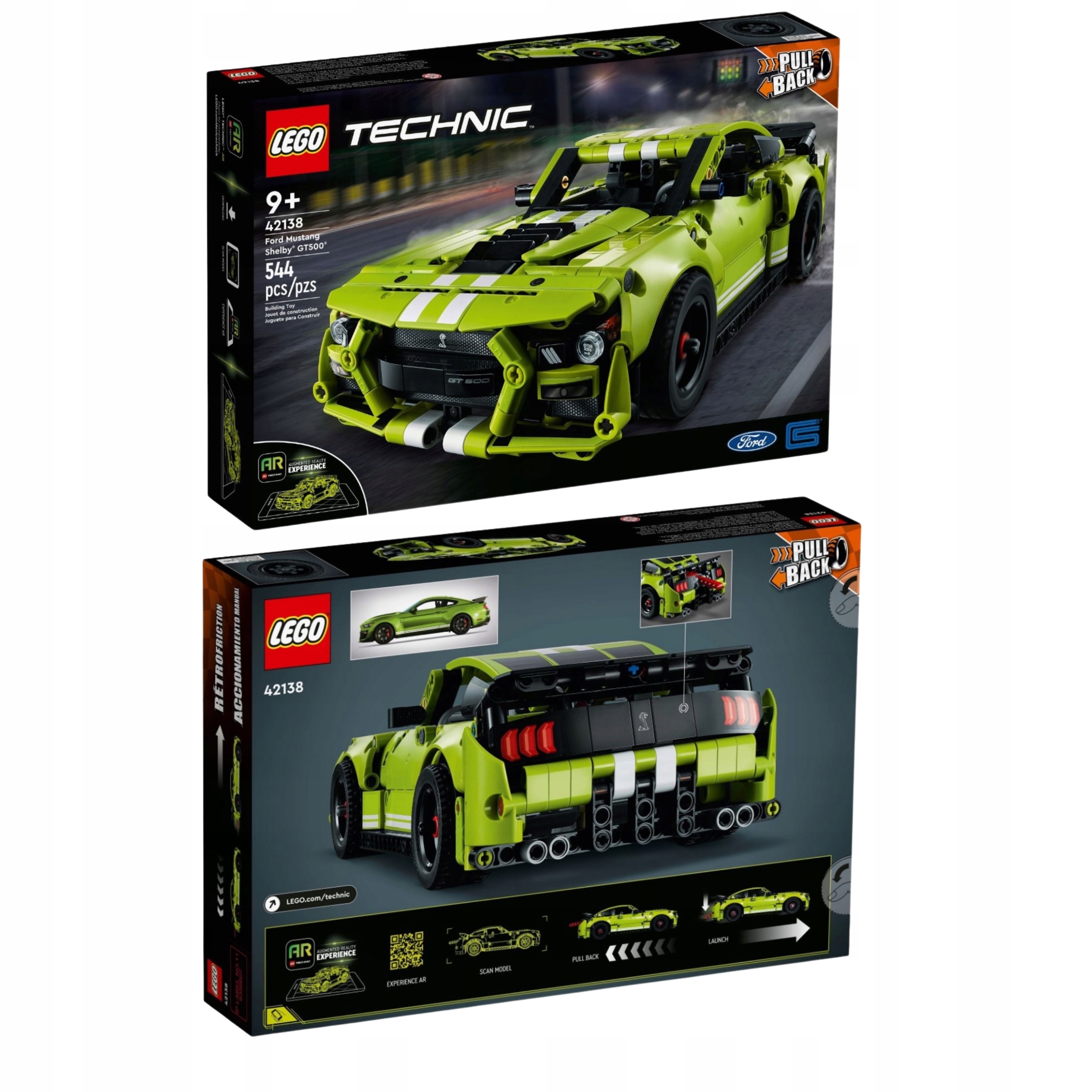 LEGO TECHNIC ZESTAW - FORD MUSTANG SHELBY GT500 SAMOCHÓD.. Marka LEGO