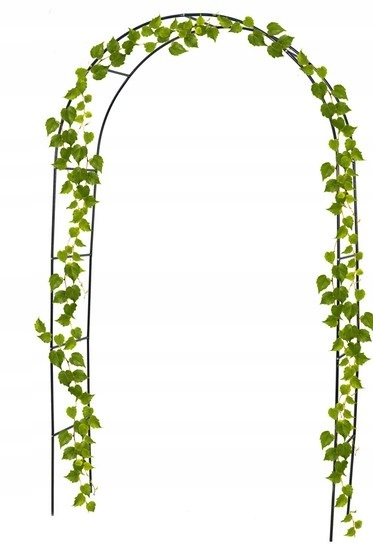 Pergola Ogrodowa Łuk do Róż Pnącz Kwiaty Metalowa Podpora do Kwiatów Stojak Wysokość produktu 240 cm