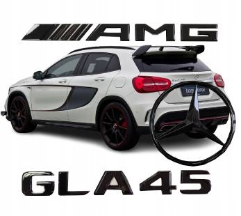 Mercedes эмблемы GLA 45 Черная вспышка AMG x156