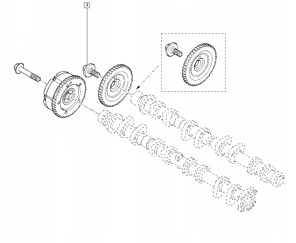 Śruba wałka rozrządu 1.4 1.6 TCE Megane III Scenic Typ samochodu Samochody dostawcze Samochody osobowe