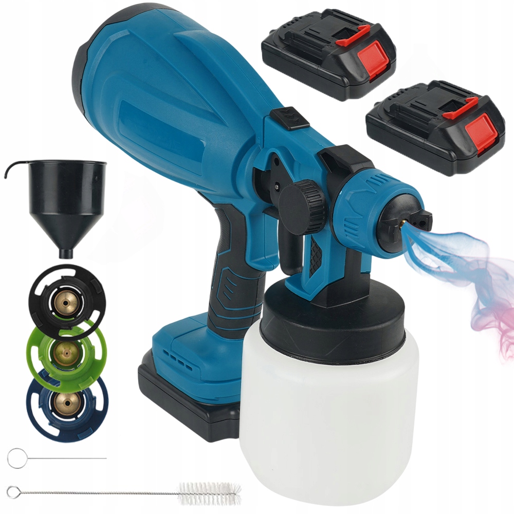 Pistole Na Malování 1000ML Domácí Diy Nástroj Na Malování 250W 2xAKU