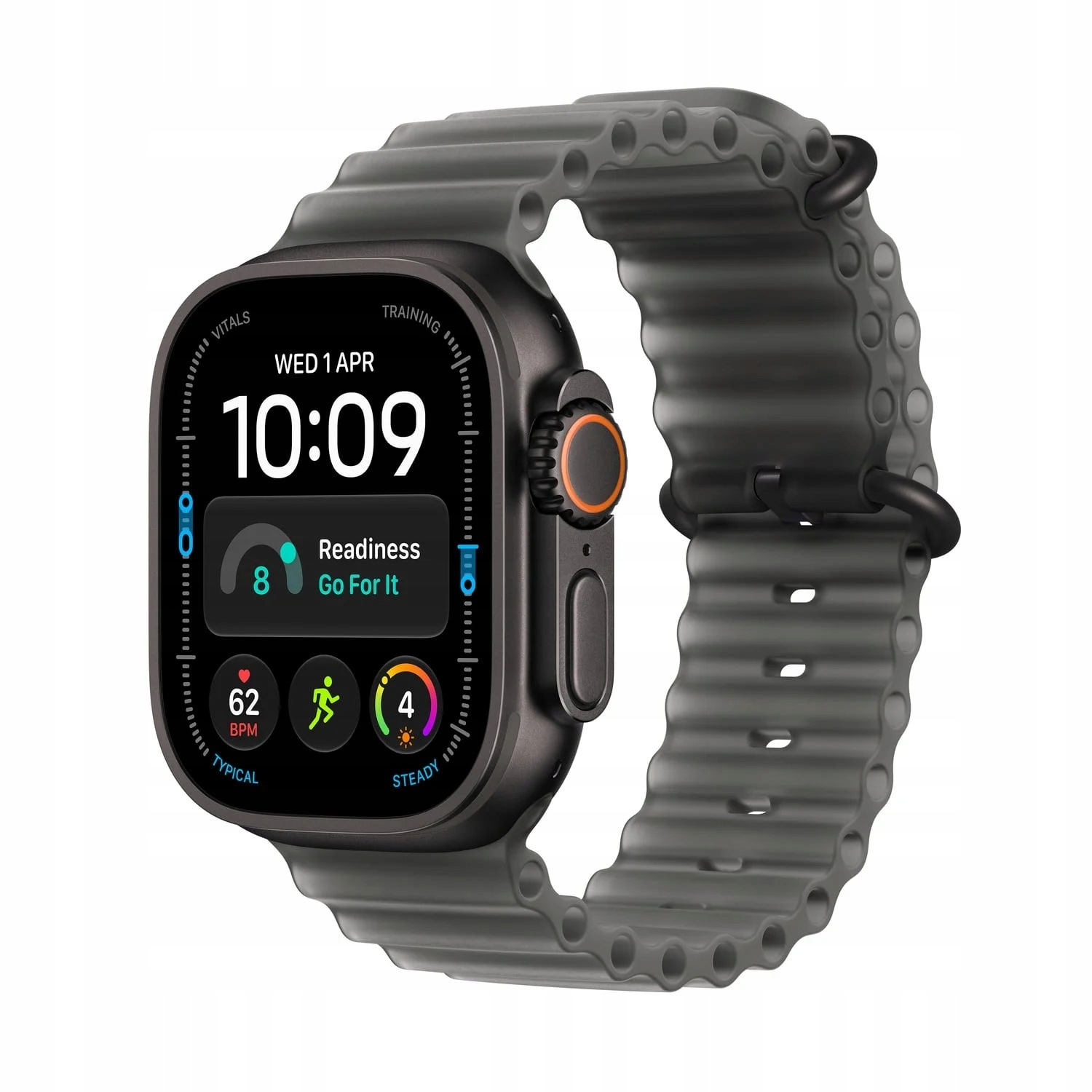 Apple Watch Ultra 4 GPS+Cell 49 mm Titan Čierny Pásik Ocean Čierna