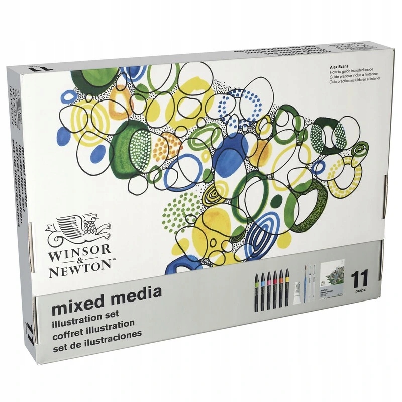 Kreativní sada Winsor & Newton Mixed Media Illustration, 11ks
