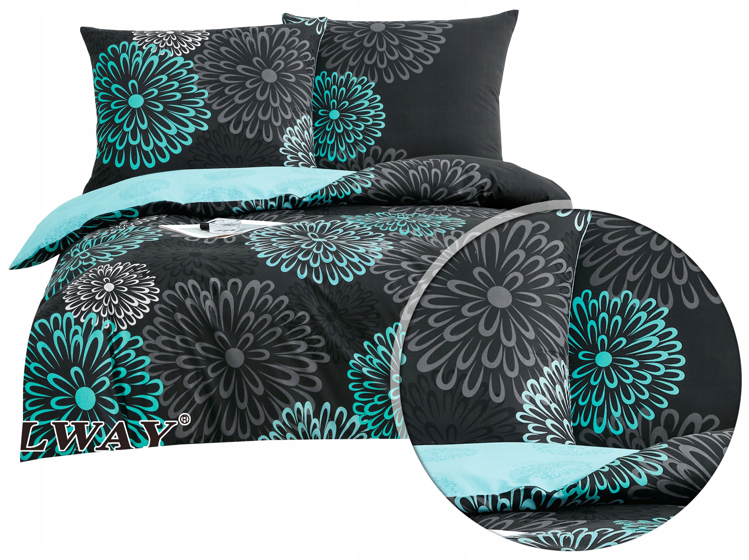 Pościel 160x200 Elway 8007 100% Komplet Bawełna Satynowa Nowe