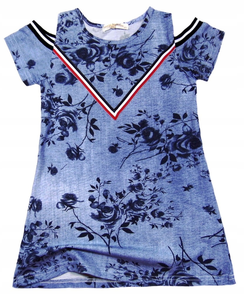 

Kwiaty sukienka dresowa 110 Alisa 14Y denim jeans