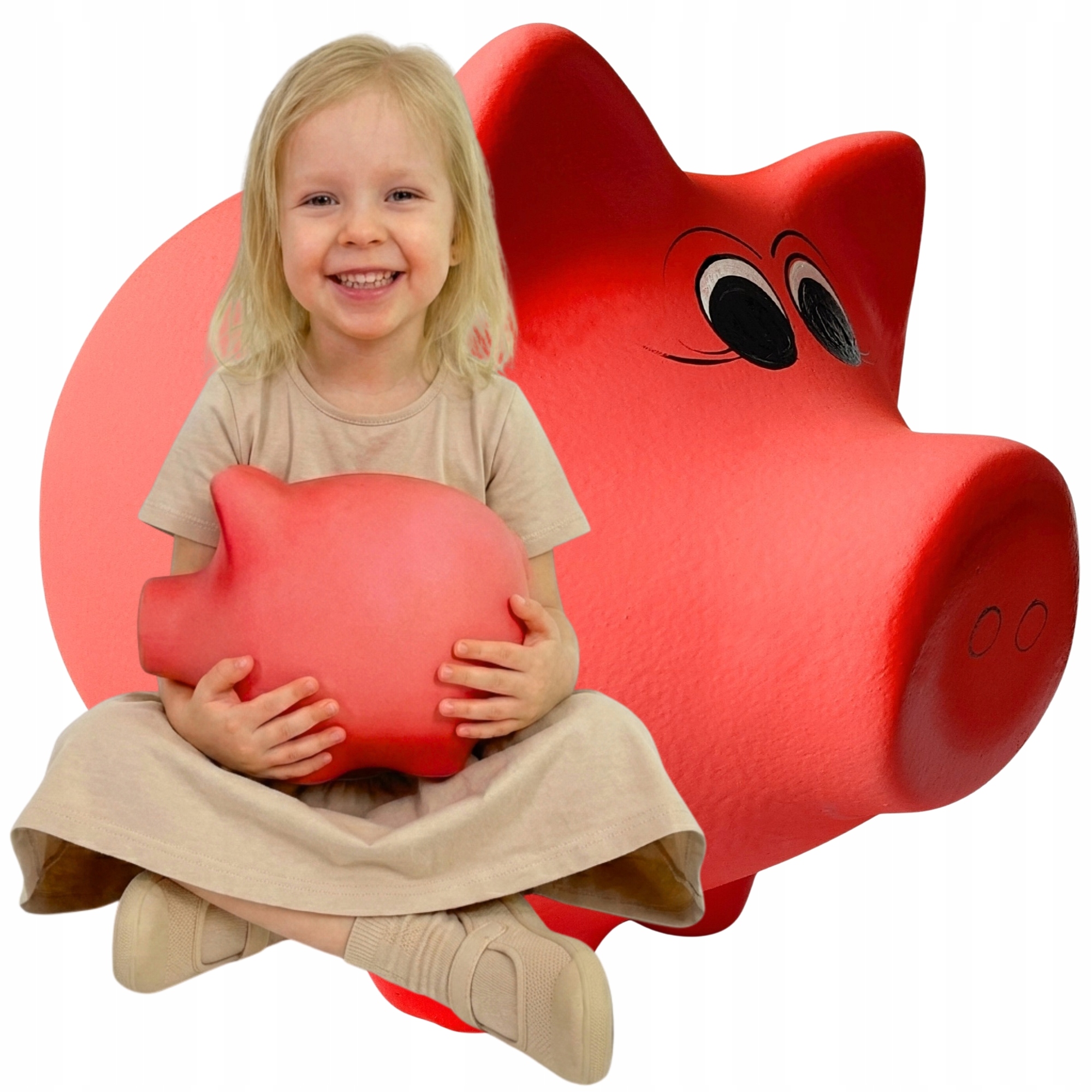 Pokladnička Prasátko Velké keramické bez otvoru K Rozbití pro děti XL