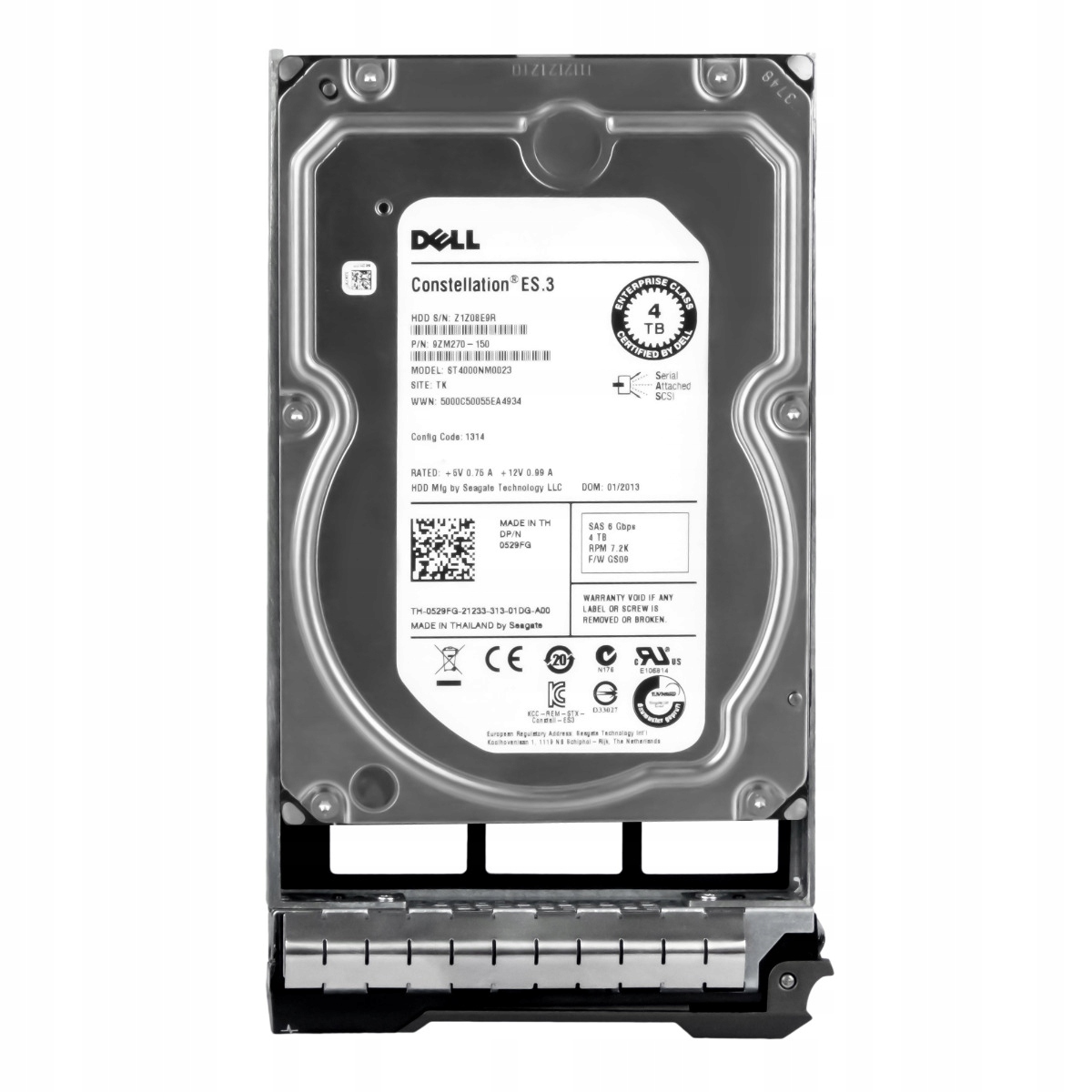 Dell 0529FG 4TB 7.2K 128MB SAS-2 3.5" ST4000NM0023