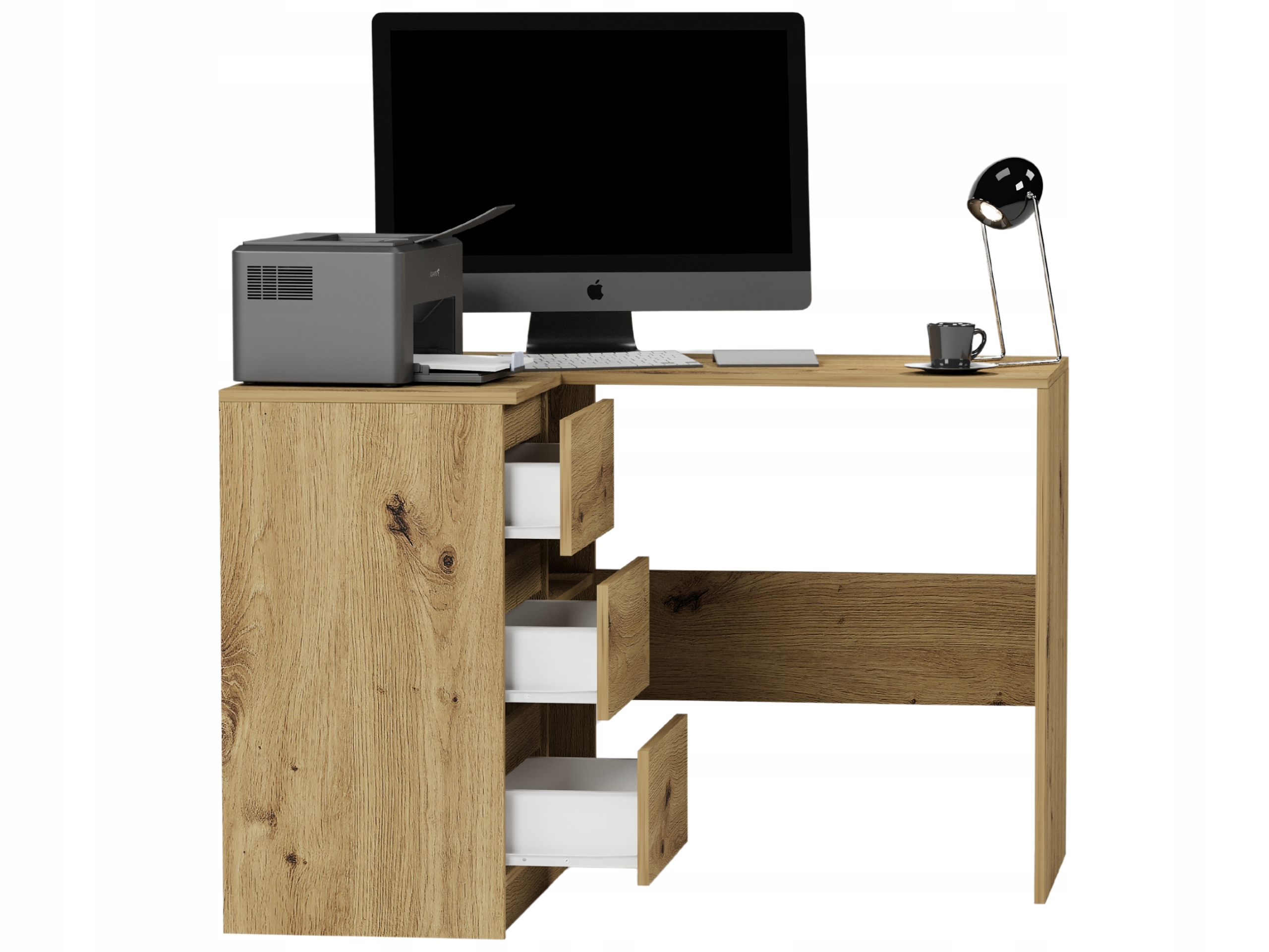 BIURKO NAROŻNE KOMPUTER artisan N4L lewe