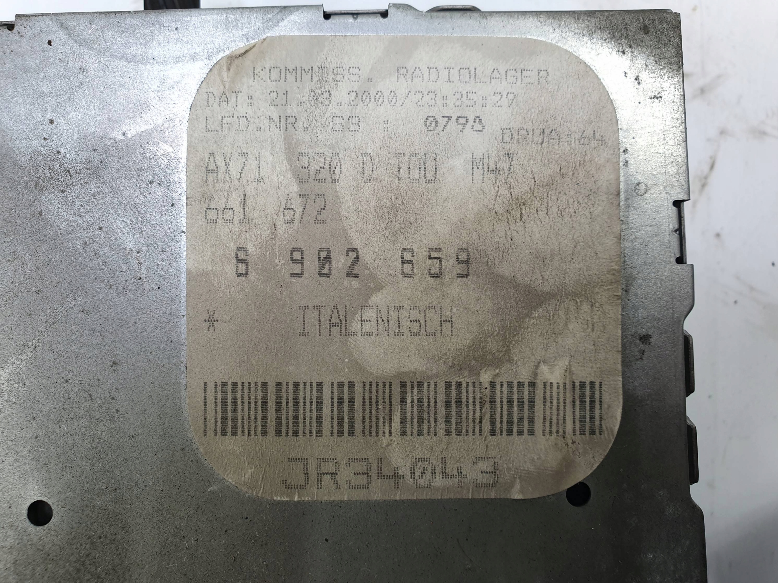 RADIO radio 65.12-6 902 659 BMW E46 320 D