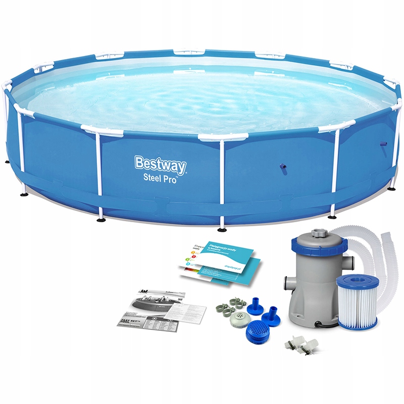 

Basen stelażowy ogrodowy Pro 366x76 pompa Bestway