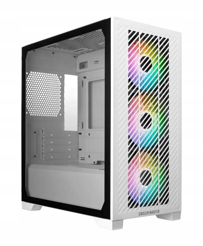 Cooler Master case Elite 301, mATX, Průhledná bočnice, 3x 120mm Argb…
