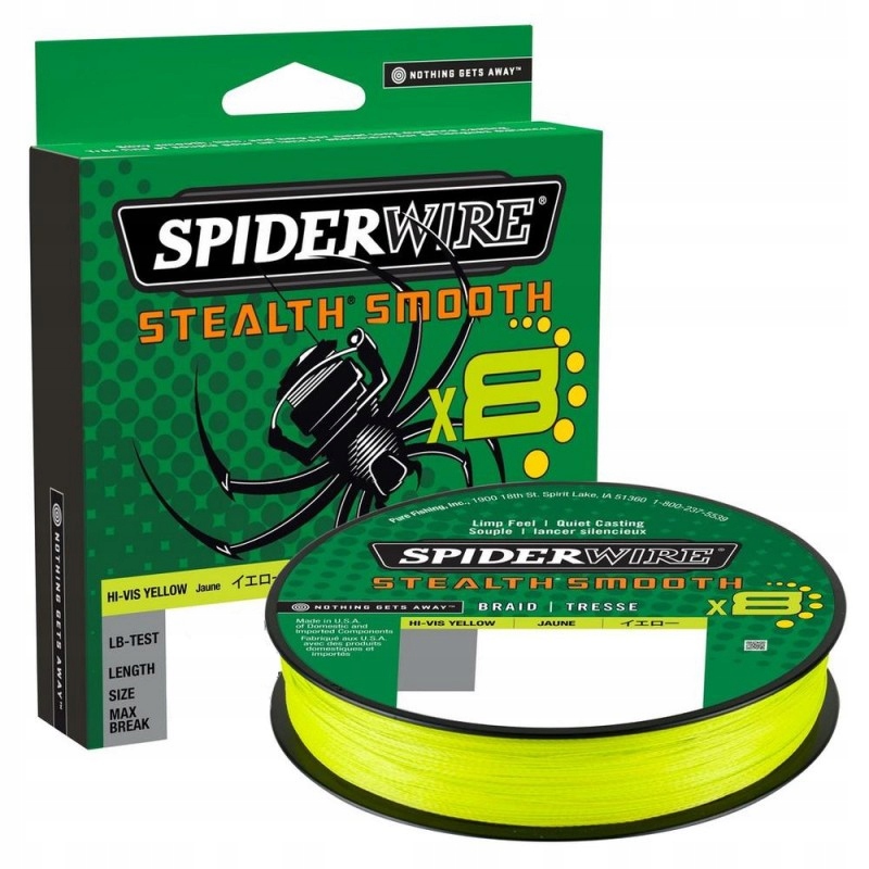 Plecionka Spinningowa Spiderwire Stealth Smooth 8 Yellow 0.07mm 6kg 150m