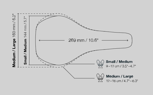 Siodło Ergon Sm Comp Man M/l Stealth Szerokość 155 mm