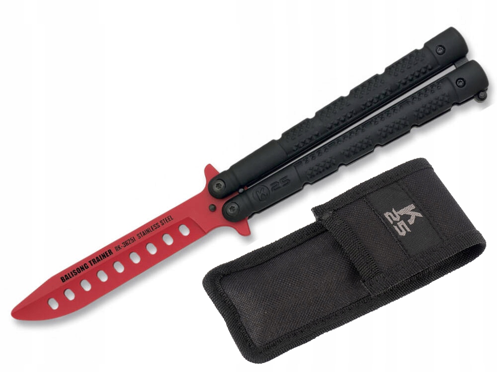 Nóż motylek K25 Balisong Trainer 01RU36251 +Etui