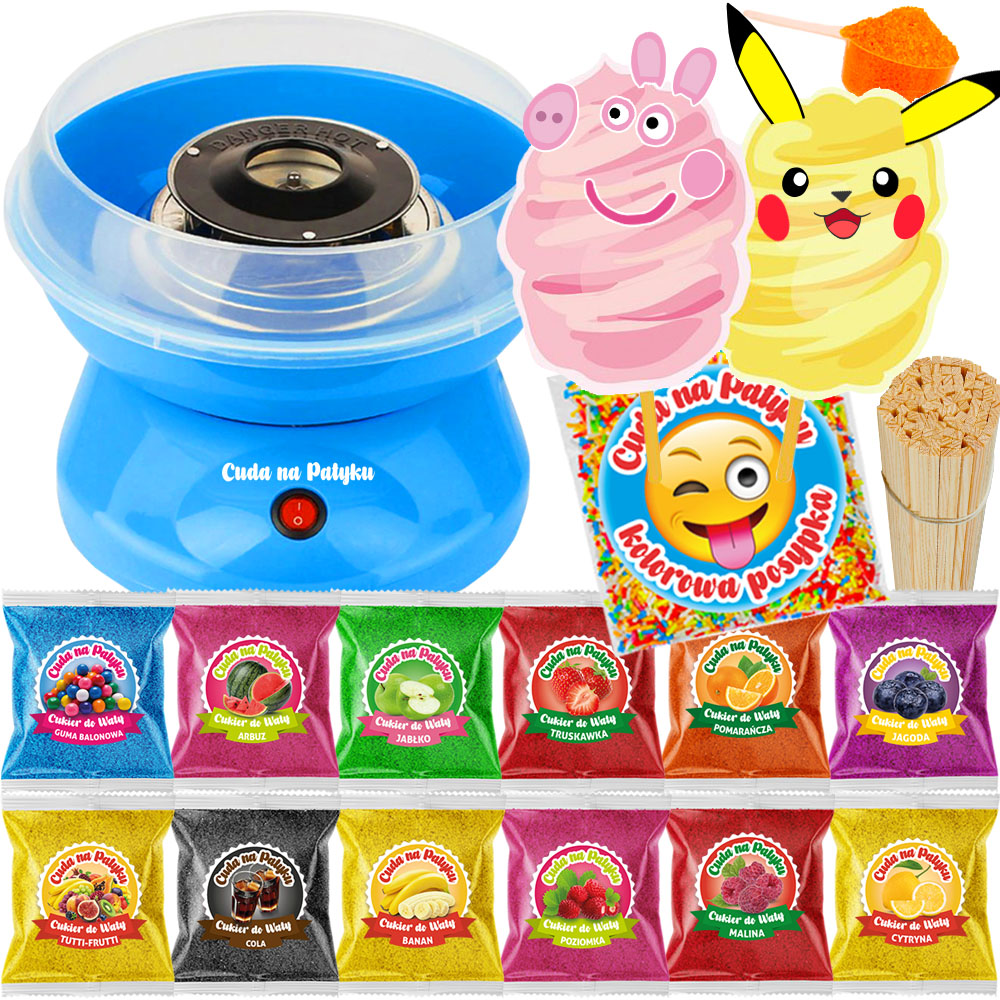 Stroj na cukrovou vatu Stroj na výrobu cukrové vaty Tyčinky Set