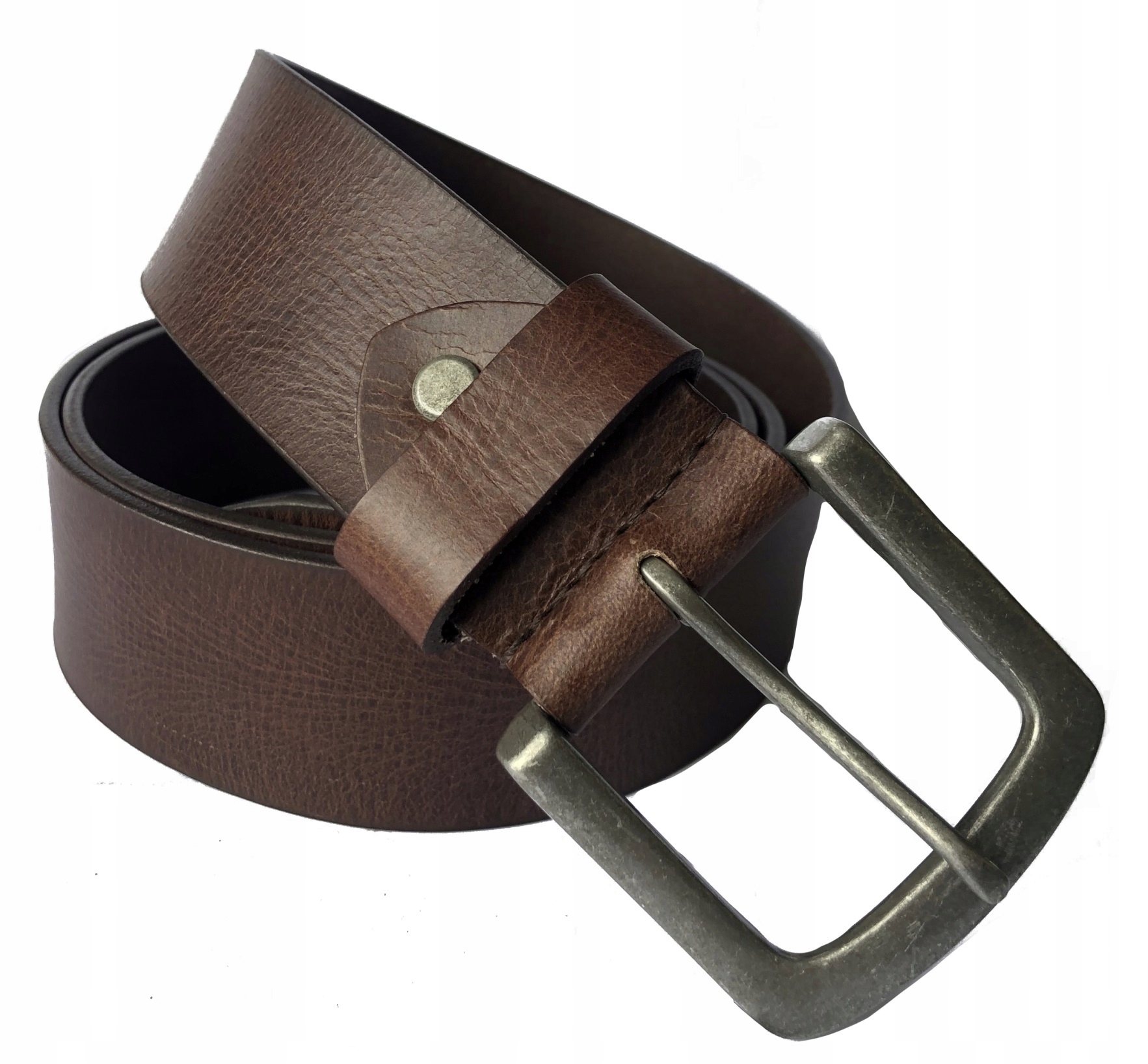 DŁUGOWIECZNY PASEK DO SPODNI Z SKÓRY LICOWEJ |CR| Marka Paco Rabanne