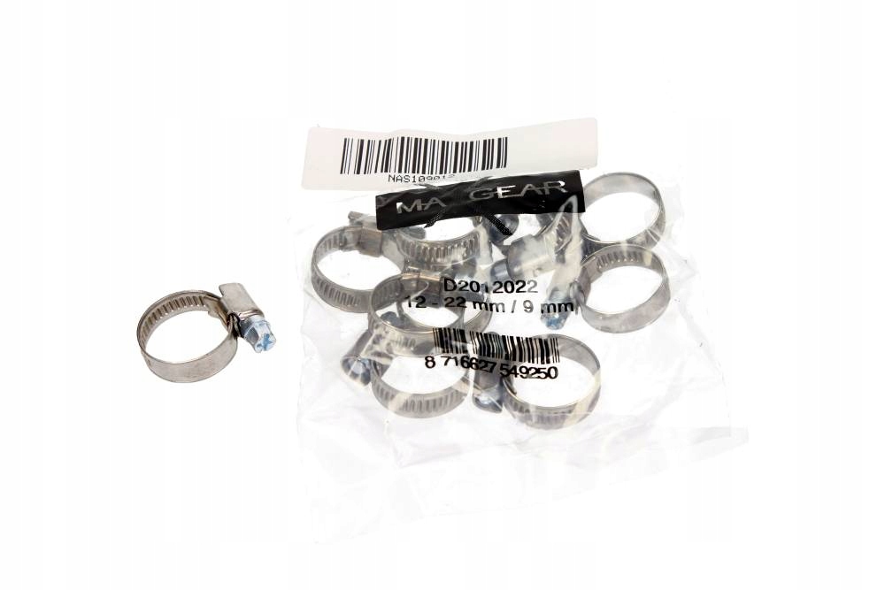 Opaska zaciskowa 12-22/9 W2 ślimakowa