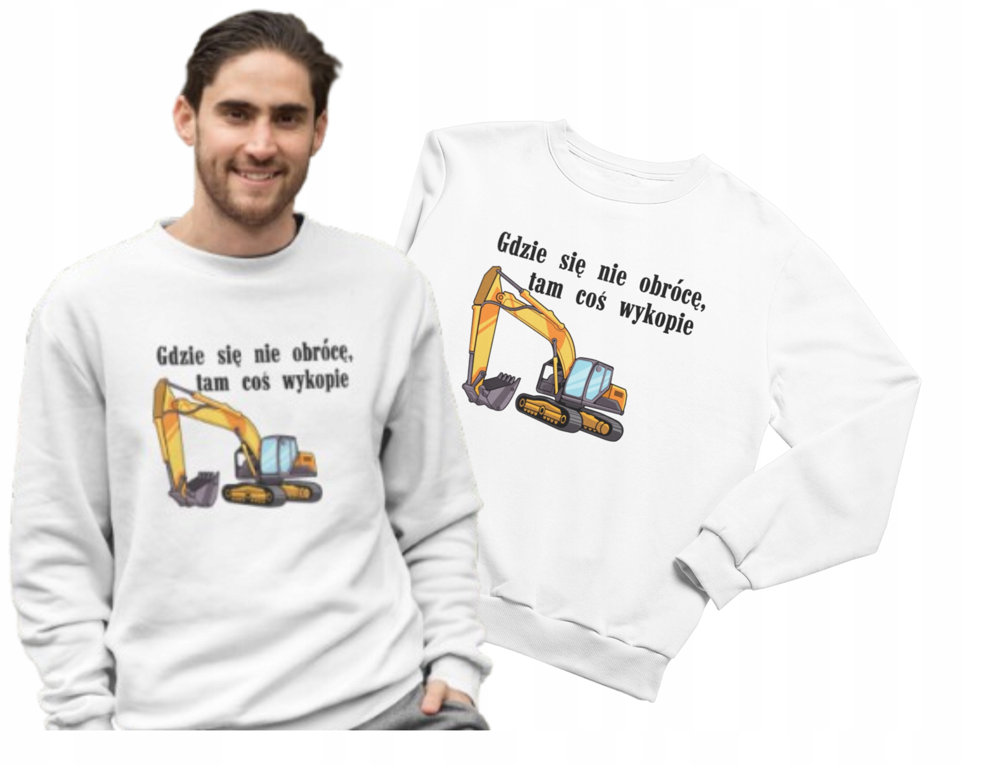 Mikina Personalizovaná pro tatínka chlapce Dárek Svatý bagr Narozeniny 3XL